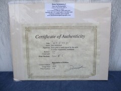 Don Schimmel Fine Art Photography, «K. J. I Love You» Cowboy & Horse Signed COA