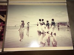 Vintage Photo Art Photography on Hardboard 14” x 11” four piece lot.