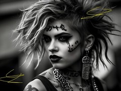 Digital Image Picture Photo Wallpaper Background Desktop Punk Goth Girl
