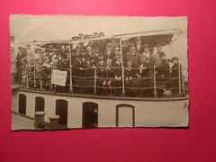 Alt Foto AK antik Dampfer Schiff Neumünster Hafen Rundfahrt ship old Photo 1921