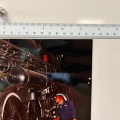 Locomotive Train Art Photograph Print Artist Signed Gordon Balla 1992 11.5×8.5″