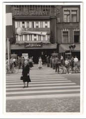 3 photographs Berlin-Charlottenburg, V. Film Festival 1955, film stage on the Kurf