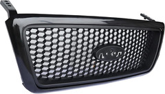 Front Grill Black Grille with Honeycomb Insert Compatible with 2004-2008 Ford F-