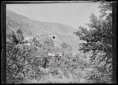 Old Black And White Photo Glass Plate Negative 6X9 Cm House Ariège Mountain