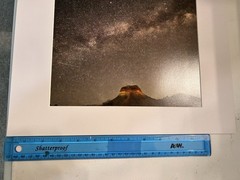 8”x10” Big Bend Milky Way Print With Photo Mat