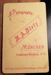 Man with Beard Portrait circa 1870s / CDV N. A. Dietz Munich