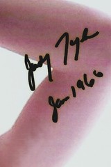 JUDY TYLER SIGNED 8-1/2 X 11 PHOTO JANUARY 1966