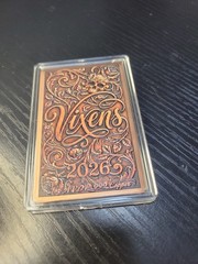 Colorized 1 OZ Vixens 2026 .999 Copper Bar Beautiful Woman Sexy Baddie