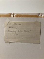 Jules Donner, “ Dancing Polar Bears“ limited Edition Photography, signed #11/350