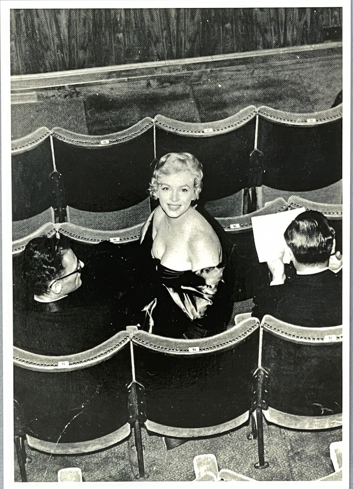 Marilyn Monroe & Arthur Miller Art Photo Print Card 4.25”x 6” French Collection