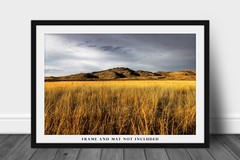 Wichita Mountains Photography Print: Oklahoma Wildlife Refuge Landscape Photo