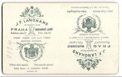 Photograph J. F. Langhans, Prague, coat of arms with monogram of photographer and K.u.K.