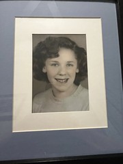 Vintage COPY School Girl 🦋Picture Framed Size Is 15 X 12