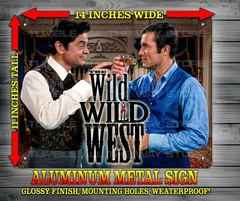 The Wild Wild West 60s Western Classic TV Show Metal Sign Art 14″ x 11″