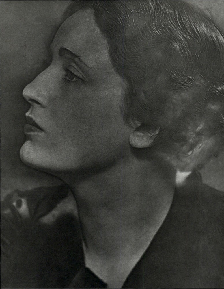 1975 Man Ray Female Model Profile Face Closeup Portrait Art Photo Gravure