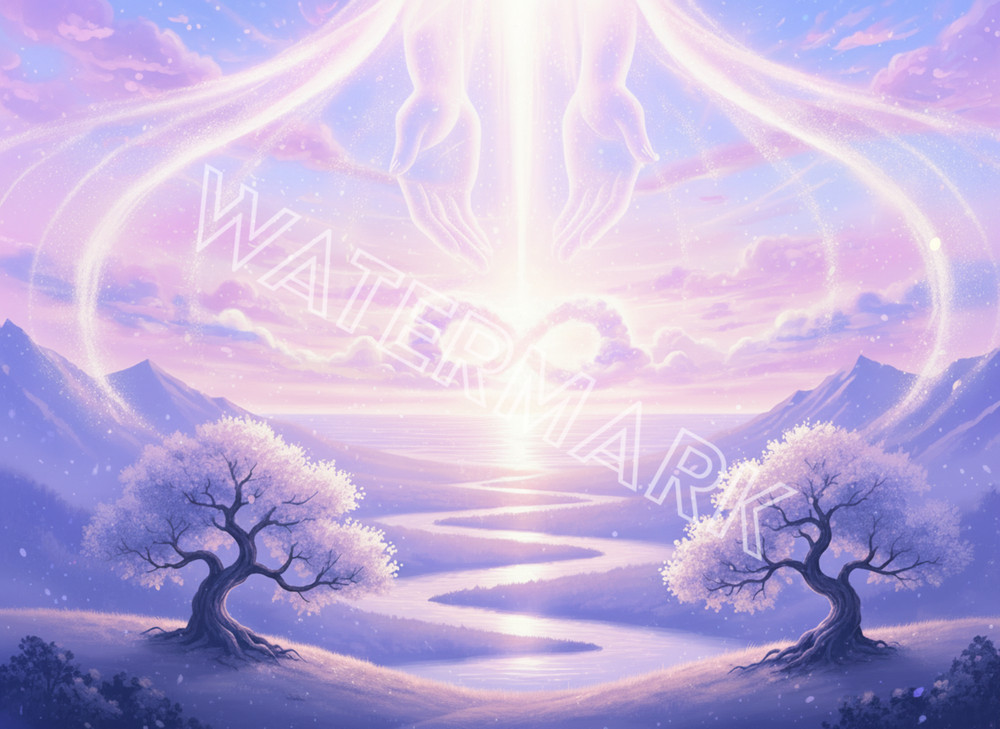 Infinite Love Artwork with Purple Hues Digital Image Picture Photo
