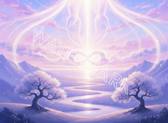 Infinite Love Artwork with Purple Hues Digital Image Picture Photo
