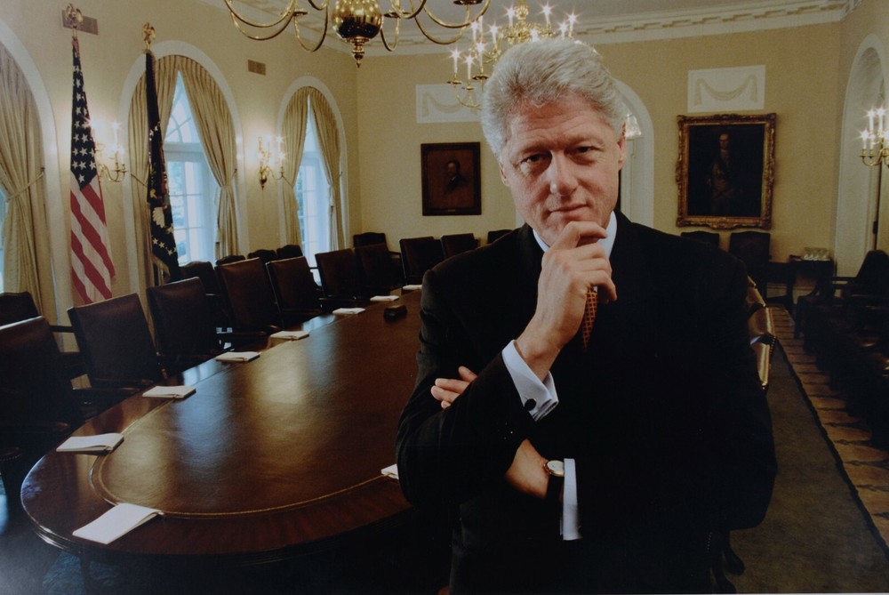 Arnold Newman (1918-2006): President Bill Clinton, the White House Cabinet Room