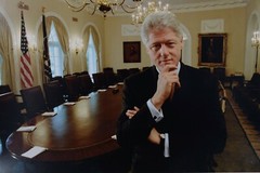 Arnold Newman (1918-2006): President Bill Clinton, the White House Cabinet Room
