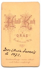 Photography Adolf Koch, Graz, Sackstrasse 31, Elegant Couple with Armchair