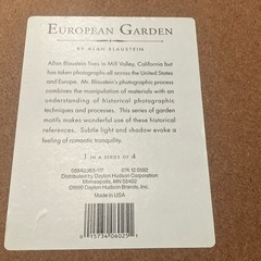 Alan Blaustein European Garden Sepia Set of 3 Framed Landscape Photographs