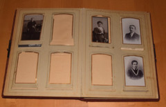Album of 26 CDV Photos Album Red Velvet Photo Album Pre 1920