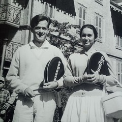 Old Original Photo Swiss Tennis Champion Erwin Balestra 1958 Wengen Unique