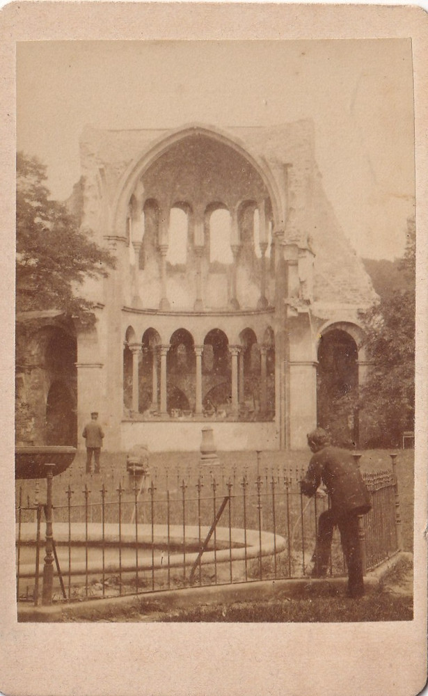 Photo on Cardboard – Ruin Monastery Heisterbach – Circa 1890s