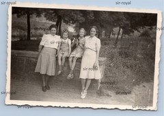 Rheine 1930s – Woman Girl Dog – Photo 9x6cm