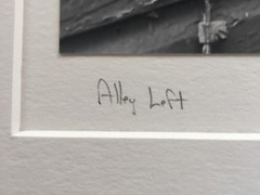 BRUCE BLUM SIGNED B&W Photo Print (14″X 14 «)-«Alley Left»