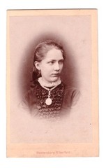 Old CDV photo around 1885, young girl, Elberfeld