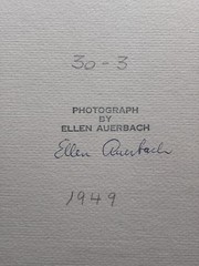 ELLEN AUERBACH Beunaventura, Columbia Street Scene (1949) Signed Silver Gelatin