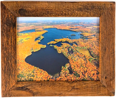 Clear Lake, Woodruff, Oneida County, Wisconsin Overhead Photo. Frame Optional.