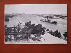 Postcard CPA Egypt/Egypt Entrance du Suez Canal