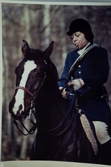 Analog Photo France Hunting Hound Horse 24X30CM 1970