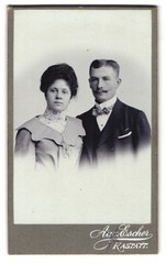 Photograph Aug. Escher, Rastatt, Rossistrasse 4, portrait of an elegantly dressed dress