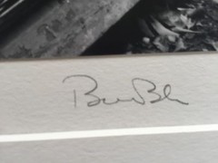 BRUCE BLUM SIGNED B&W Photo Print (14″X 14 «)-«Alley Left»