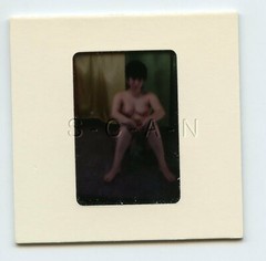 Org Camera Club Nude 60s 35mm Slide Negative- Super Endowed Woman- Short Hair #8