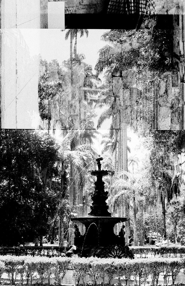 Fountain, Jardim Botanico, Rio de Janeiro, Brazil, 17 x 25in art photo by M.G.