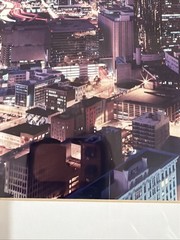 Scott O’Niell Signed Atlanta Night Corporate Skyline Cityscape Photo 8×10 80s 90