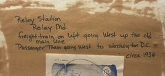 Original JAMES P GALLAGHER ‘The Parting’ TRAINS B&O Railroad Gelatin PHOTOGRAPH