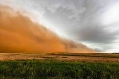 Haboob Photography Print – Picture of Dust Storm Over Field in Texas