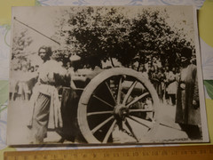 Photo Man Shiraz Iran 1890 Cannon Protected Prisoner Execution Print Circa 1960 AT