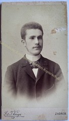 orig. CDV Photo Photograph Picture Old Fashion Mr 1893 G&J Varga Zagreb