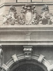 Large Phototype 1889. Gdansk. Country House, Driveway Gate. Neugarten 23/24. Herma