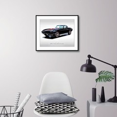 Classic Cars – 1967 Chevrolet Corvette Tuxedo Black – Print