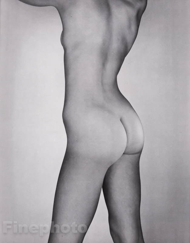 1953/81 Vintage GEORGE PLATT LYNES Female Nude Torso Duotone Photo Engraving Art