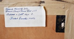 HERBERT BAIRSTOW-British -Hand Signed Bromoil Transfer Print-Gandria View-RARE