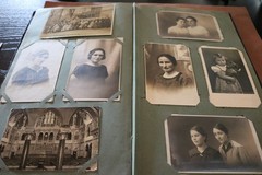 Great old photo postcard album – 200 photos and cards from around 1910