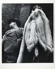 Leon LEVINSTEIN: Suit & Fur, NYC, 1954 / FAMILY OF MAN / Printed 1980 / STAMPED!